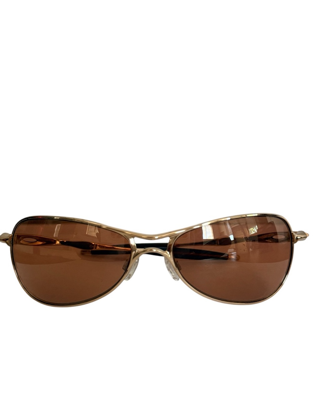 Oakley Crosshair Small Sunglasses Gold Irridium 05975 Unisex